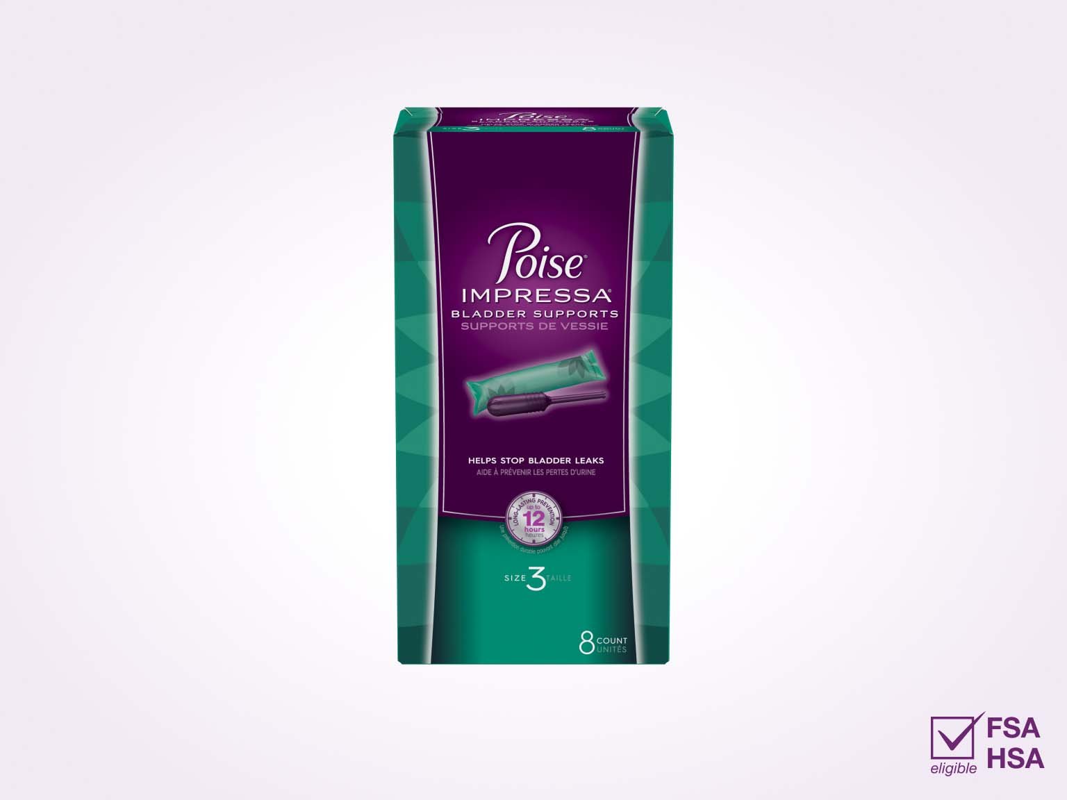 Poise® Bladder Leaks, Impressa® Single Packs - Size 3