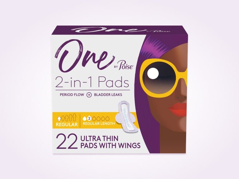 Poise® Bladder Leaks, Regular 2-in-1 Pads