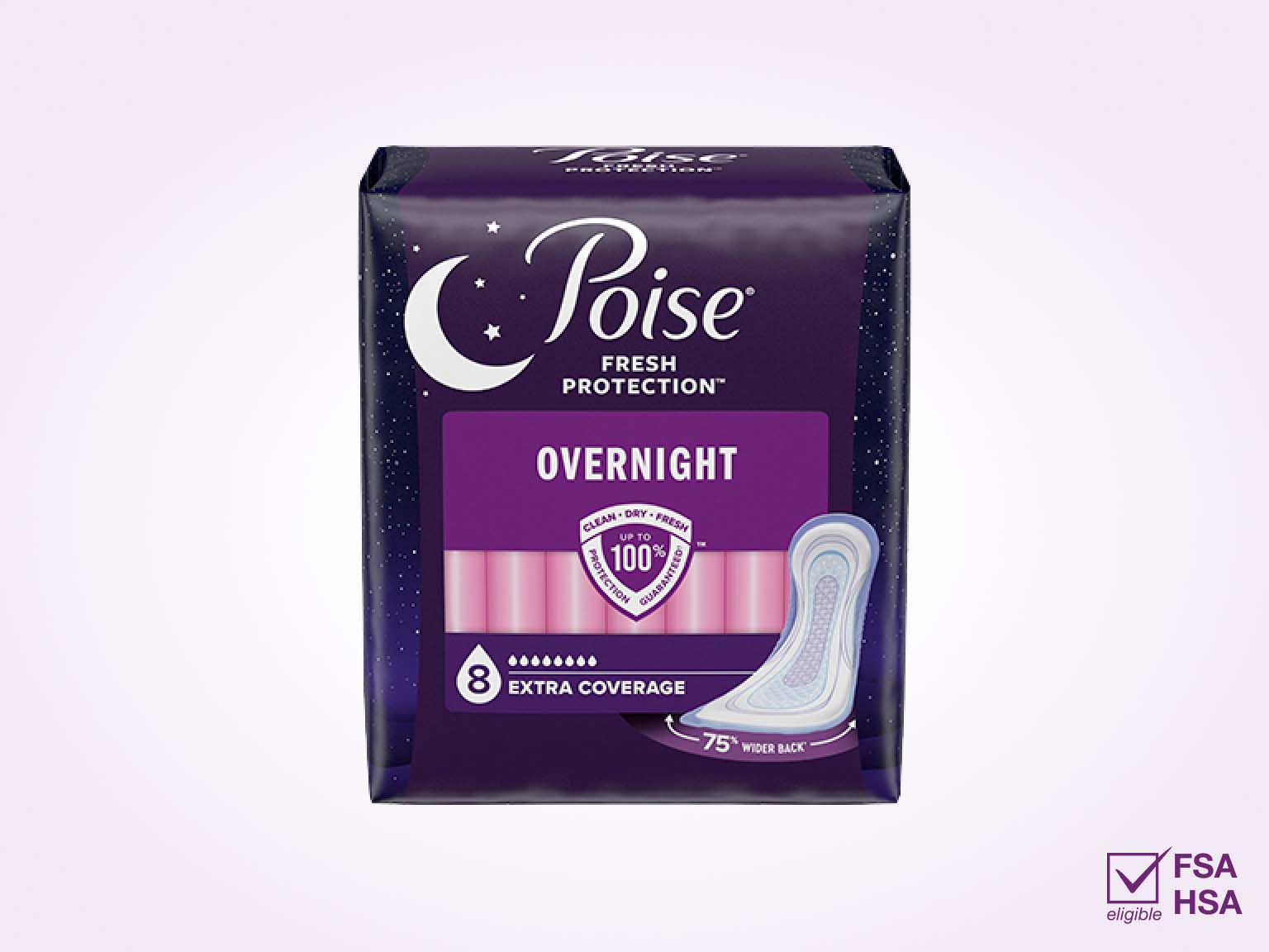 Poise overnight sale pads