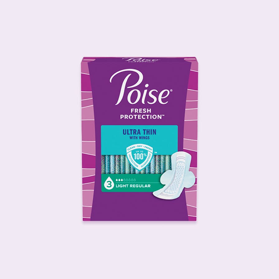 Poise Fresh Protection Incontinence Pads, Moderate Absorbency Regular/Long  ✓
